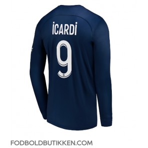 Paris Saint-Germain Mauro Icardi #9 Hjemmebanetrøje 2022-23 Langærmet